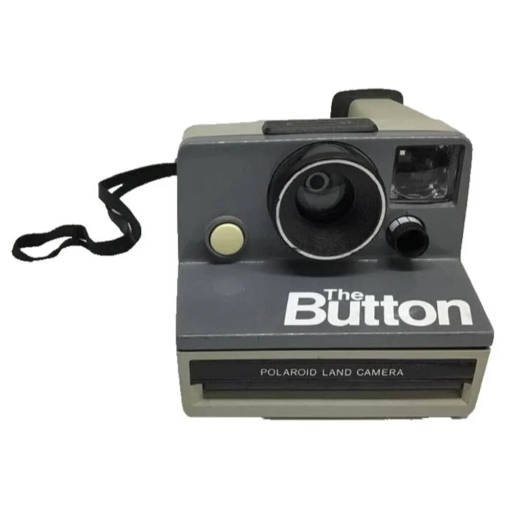 Polaroid Land Camera The Button Instant Film Decor Prop Repair Parts Strap Vtg